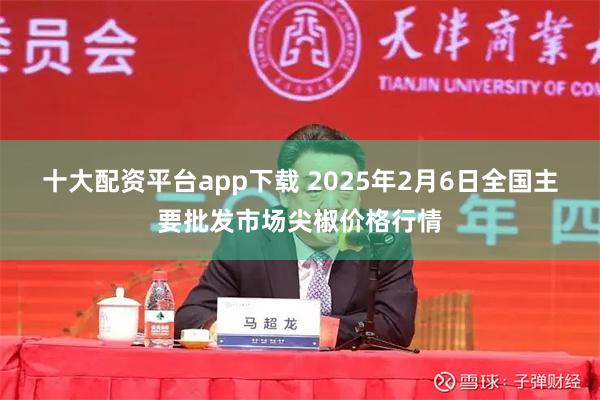 十大配资平台app下载 2025年2月6日全国主要批发市场尖椒价格行情